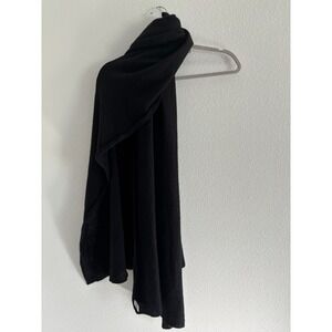 Portoland 100% Cashmere Scarf Wrap Stole Wrap Travel Black Quiet Luxury